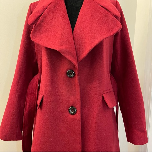 DARK READ VINTAGE LONG COAT - Picture 11 of 14